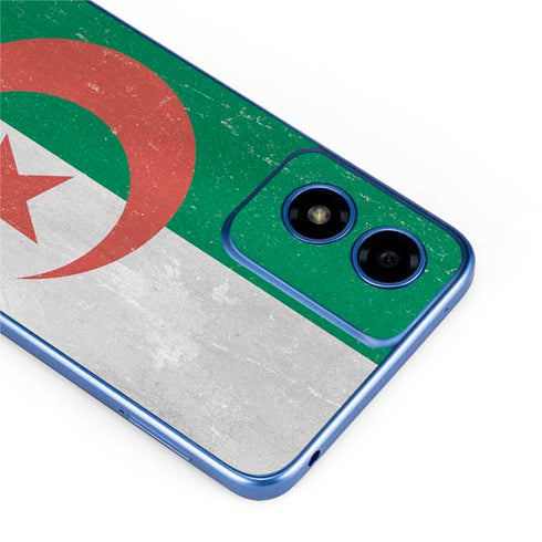 Algeria Flag Distressed Moto G Play 4G (2024) Skin